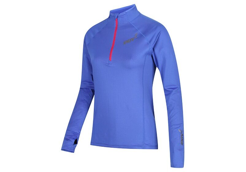 Inov-8 Long Sleeve Half Zip Women's Mid Layer Blue UK 346792PWS